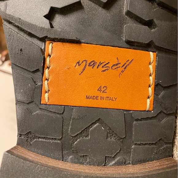 $1,245 Marsèll Men’s suede lace-up boots in Chestnut - Picture 14 of 16